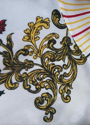 Актуальная блуза рубашка абстракция цветочный принт бренда river island,р.8.6 фото