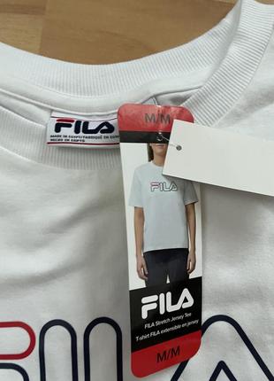 Женская футболка fila с надписью4 фото