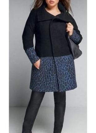 Роскошное шерстяное супер стильное пальто миди шерсть французское супер качество!!! la redoute7 фото