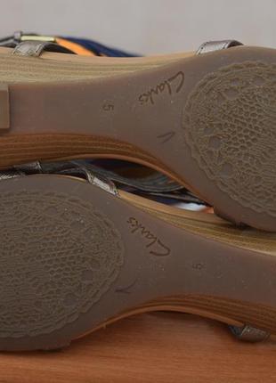 Женские коричневые босоножки, сандалии clarks, 38 размер. оригинал10 фото