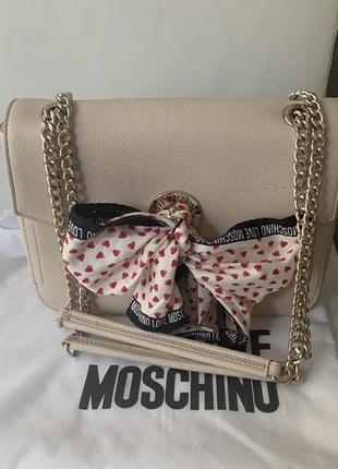 Сумка love moschino кожаная2 фото