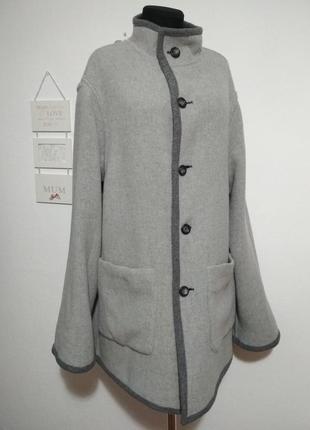 Двустороннее большой размер легкое теплое шерстяное пальто пальто батал2 фото