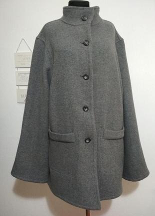 Двустороннее большой размер легкое теплое шерстяное пальто пальто батал4 фото