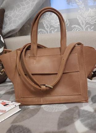 Шкіряна вінтажна сумка від українського бренду bartbag1 фото