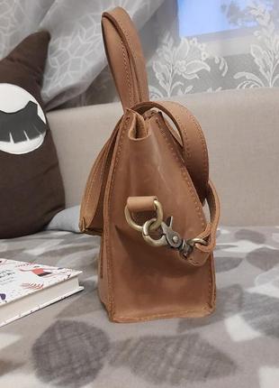 Шкіряна вінтажна сумка від українського бренду bartbag2 фото