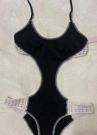 Купальник слитный carova crochet one-piece victoria’s secret оригинал4 фото