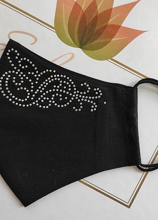Маска со стразами. нарядная. есть много цветов