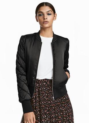 Бомбер стеганный куртка, пиджак h&m, куртка стёганая, стьобана куртка