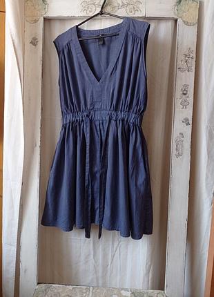 Бавовняне натуральне плаття на невисоку дівчину