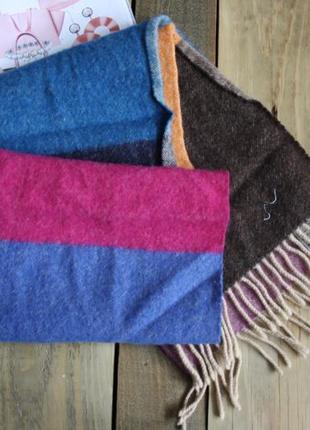 Разноцветный шарф платок шерстяной
