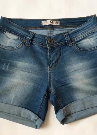 Джинсові шорти синього кольору