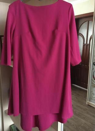 Обалденное, яркое малиновое платье