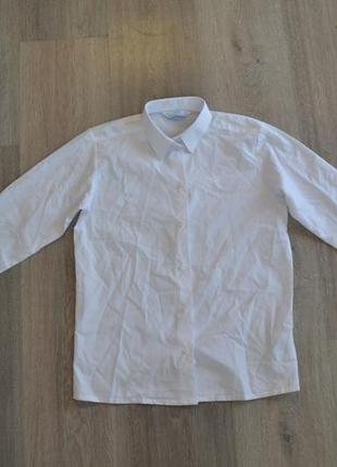 Новая белая рубашка ф. school trends на 8-9 лет 134 см