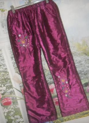 Дитячі штани на хорошому утеплювачі на 8-11 років