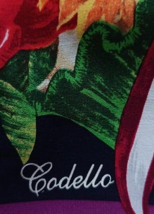 Codello винтажный шелковый платок8 фото