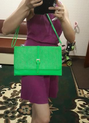 Сумка через плечо неоновая , новая с етикеткой