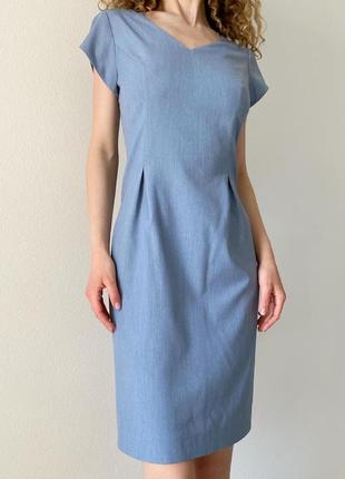 Голубо-серое платье от natali bolgar2 фото