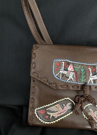 Кожаный клатч ручной роботы, клатч 3