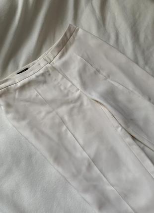 Шерстяные белые фирменные брюки6 фото