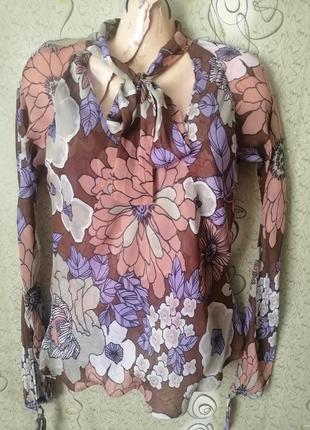 Nolita шёлковая блуза в цветочный принт.1 фото