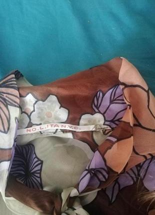 Nolita шёлковая блуза в цветочный принт.4 фото
