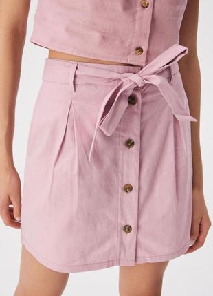 Льняная юбка с плясом10 фото