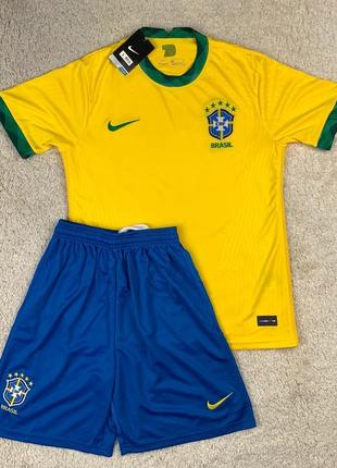 Детская футбольная форма сборной бразилии (основная), сезон 2021