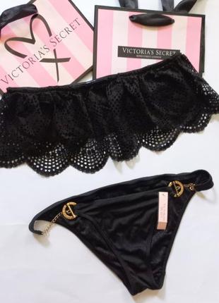 Victoria's secret original xs s m l купальник бандо на ланцюжках 70a 70b 70 c 75a 75b 75c 80a 80b 80c 80d