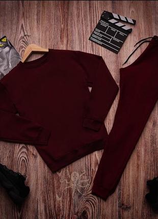 Чоловічий трикотажний спортивний костюм чорний