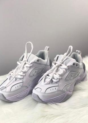 Nike m2k tekno triple white кроссовки найк женские техно м2к5 фото