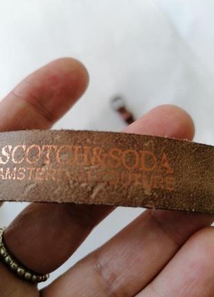 Кожаный ремень scotch & soda