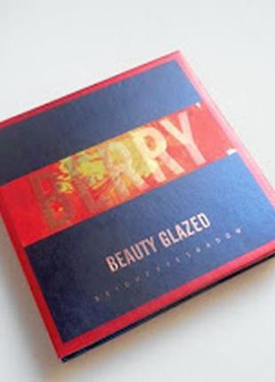 🍓💗 уценка палетка стойких теней для век beauty glazed pressed powder eyeshadow berry palette (9 color)3 фото