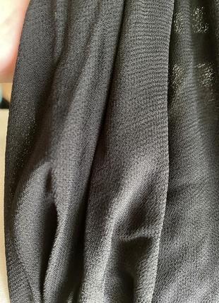 Чёрная длинная летняя юбка в пол на резинке  lindon  размер л10 фото