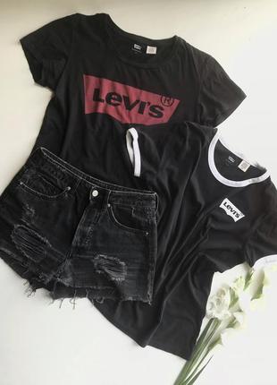 Шорти h&m футболка з логотипом levi's