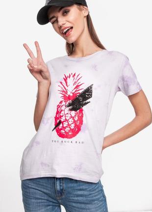 Футболка guess в принт тайдай