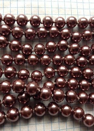 Бусы длинные. жемчуг майорка.