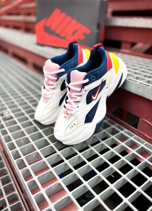 Мужские кроссовки nike m2k tekno blue white,кроссовки найк м2к текно синий с белым не высокая платформа9 фото