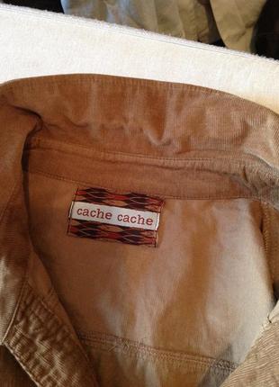 Натуральное платье - рубашка фасона "сафари" бренда cache cache, р. 46-486 фото