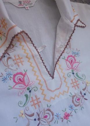 Винтажная батистовая блуза # вышивка #ручная работа. daffodil.7 фото