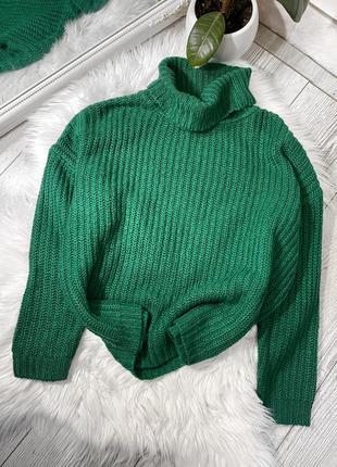 Зелёный свитер oversize2 фото