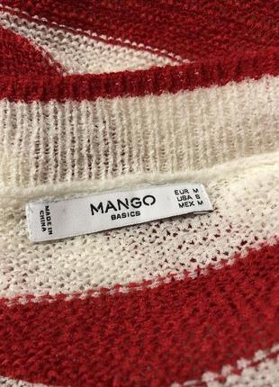 Смугастий Пуловер , об'ємний ,mango4 фото