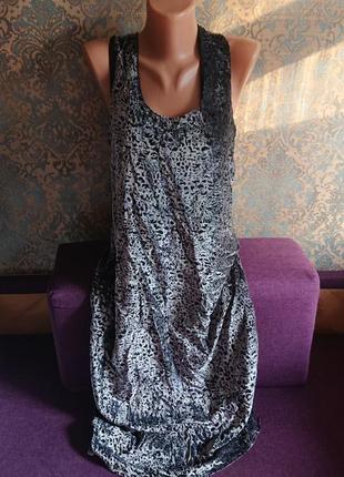 Краствый бархатный сарафан майка платье р.м/l2 фото