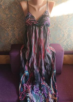 Женский длинный сарафан макси платье в пол р.s/xs/m5 фото