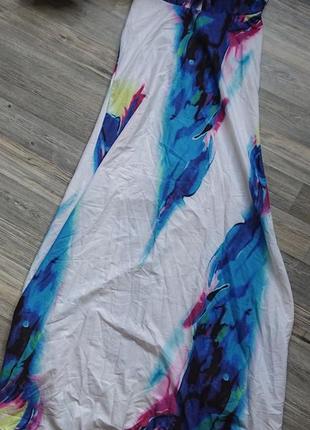 Красивий довгий сарафан максі плаття в підлогу7 фото