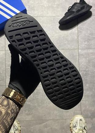 Adidas run 90🆕мужские дышущие легкие кроссовки адидас 🆕полностью черные5 фото