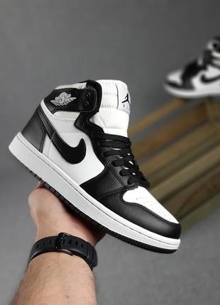 Подростковые кроссовки jordan белые с чёрным8 фото