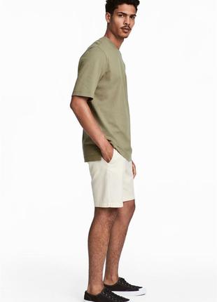 Стильные качественные чино шорты h&m chino shorts1 фото