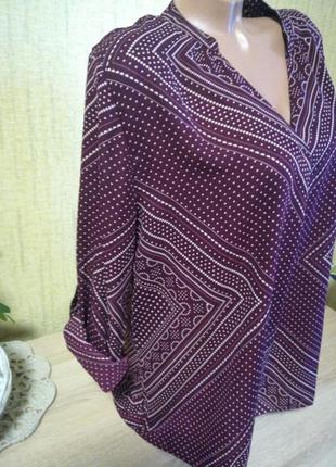 Блуза свободного кроя с удлиненной спинкой3 фото