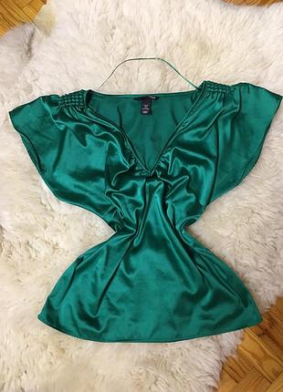 Атласная блуза от h&m