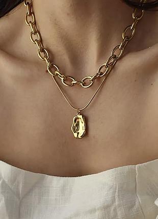 Двойная цепь с подвеской